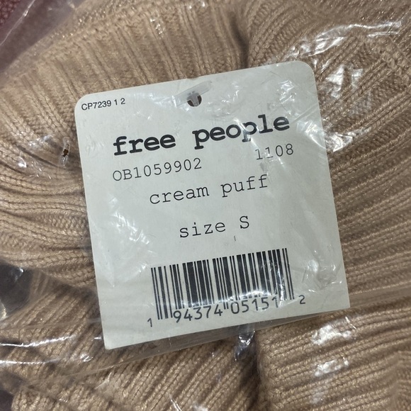 Free People women sweater Starry Night Metallic Mock casual event stretchy retro - Picture 11 of 12